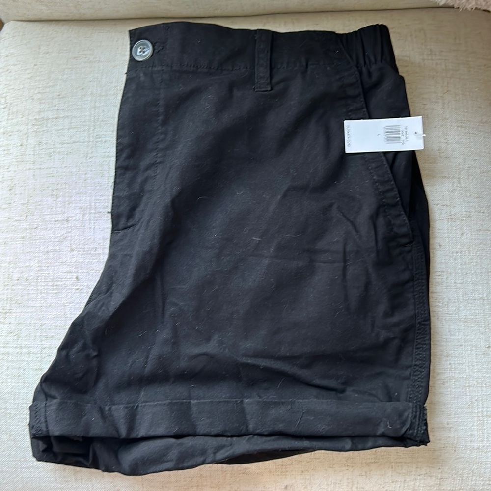 Old Navy Everyday Black Chino Shorts 3.5 Inseam